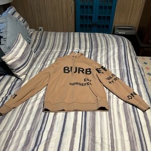 Burberry hoodie. (HAS BLEACH STAINS SEE PICTURES).
